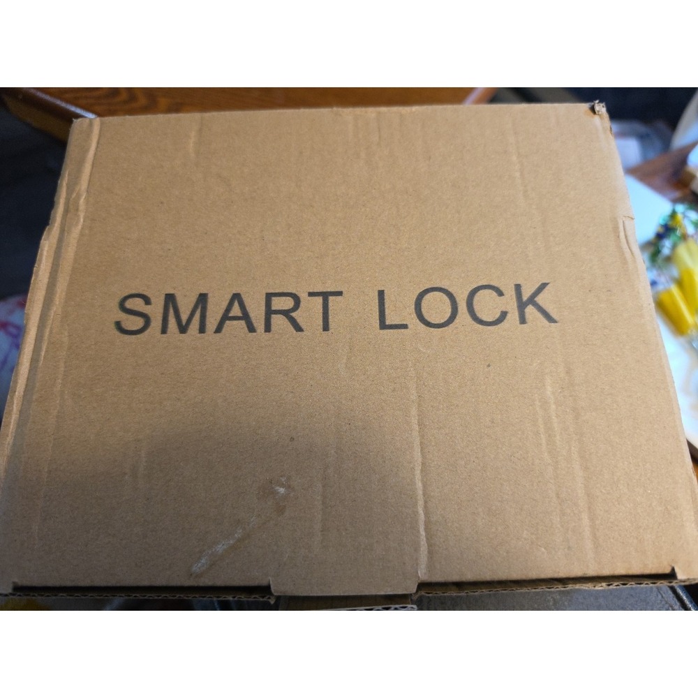 Smart Lock SF047 Fingerprint + Keypad + Key Entry Black NEW